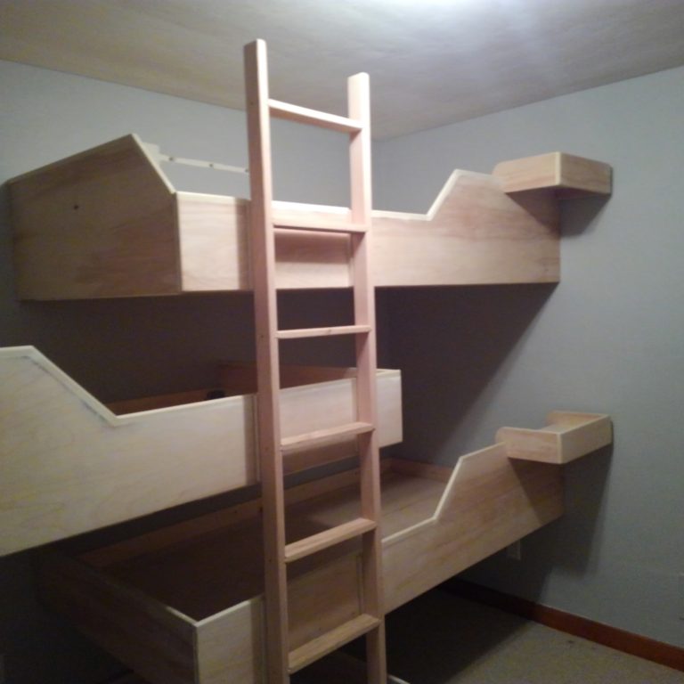 Custom Quad Bunk Beds | Dircks Woodworking Service LLC